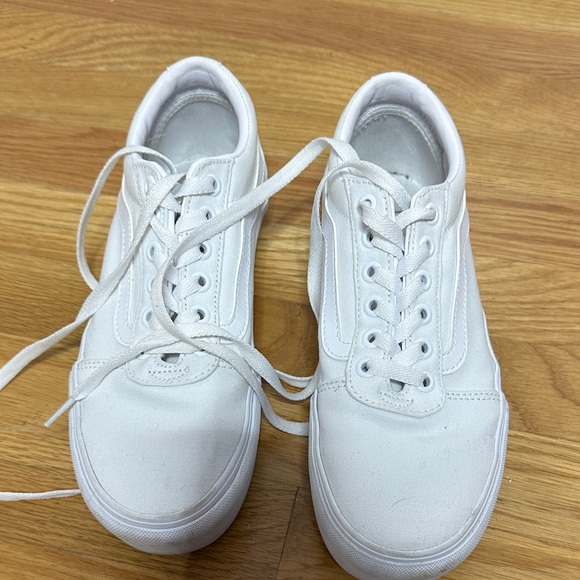 Vans Shoes - Vans Off the Wall White Canvas Shoes